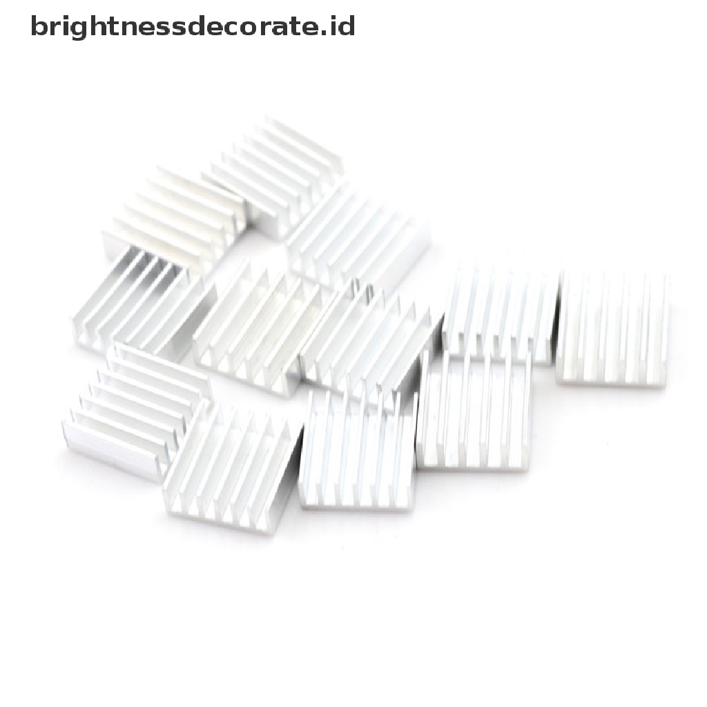 12 Pcs Pendingin Anodized Heatsink Ukuran 14x14 X 6mm  0 0 0 0 0