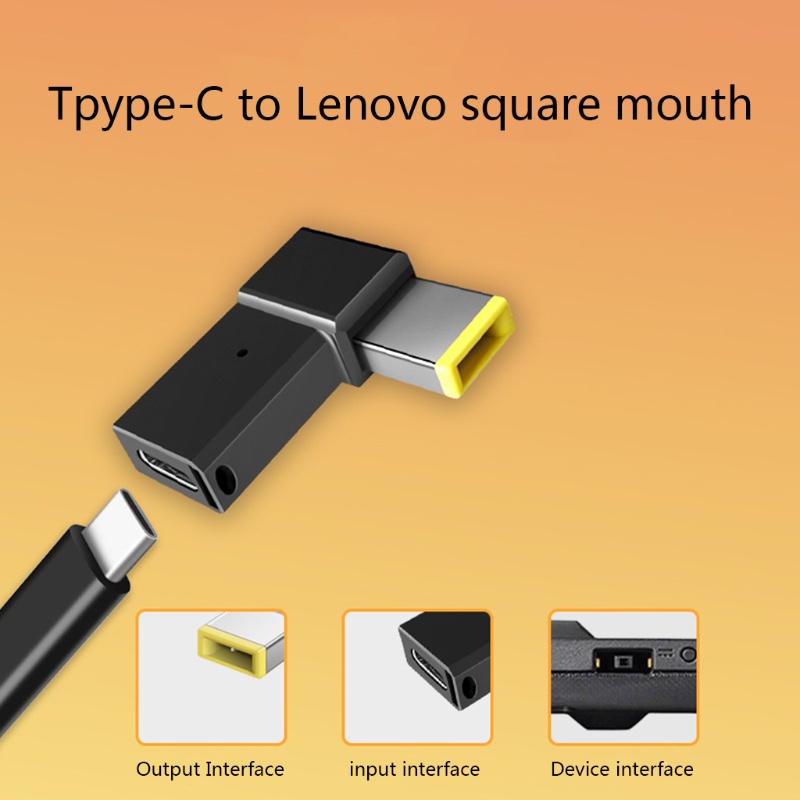 Btsg Fast Charging 100W USB Tipe C USB-C Female to Square PD Male Plug Converter