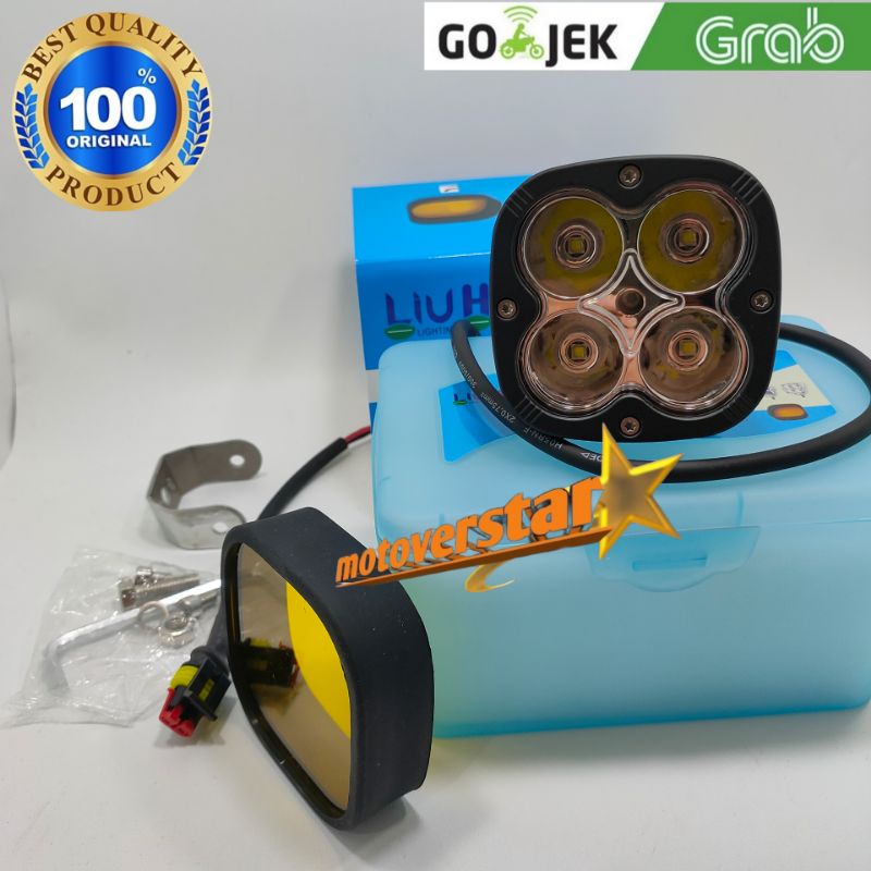 LAMPU TEMBAK SOROT CREE L4Z 60WATT LED 3MATA HJG MB4 FOGLAMP TERANG PLUS MIKA KUNING