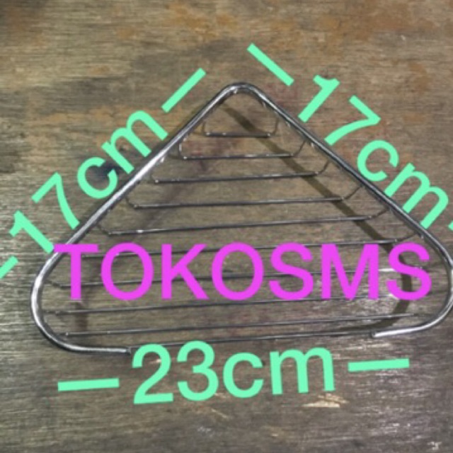 Rak sabun sudut kawat stainless