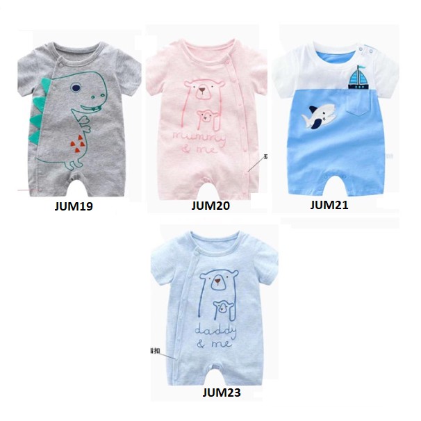 (Kiddiwear) jum19-23 Jumper bayi-Romper bayi-jumpsuit bayi Setelan anak gaul dan keren