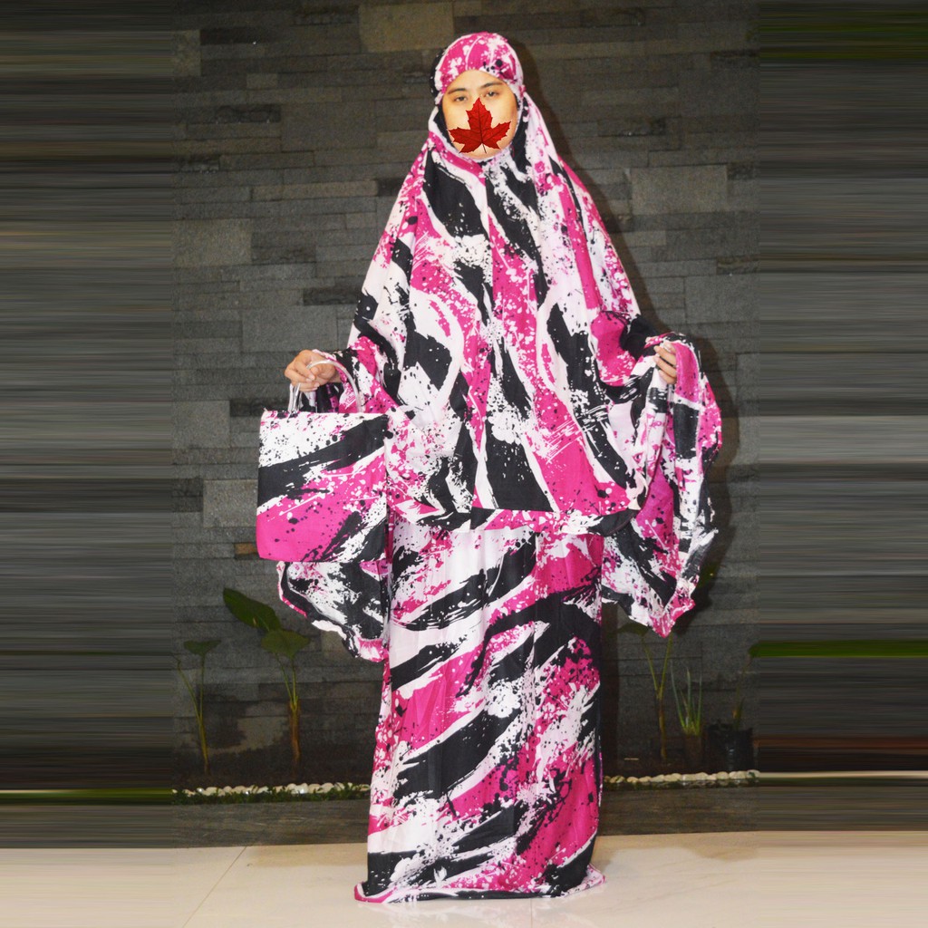 mukena bali tiedye dewasa standar kain rayon