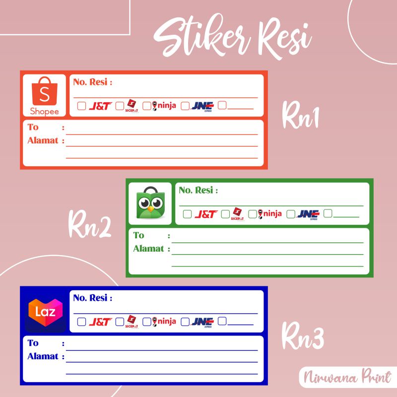 

STIKER LABEL RESI PENGIRIMAN OLSHOP CUSTOM NAMA TOKO