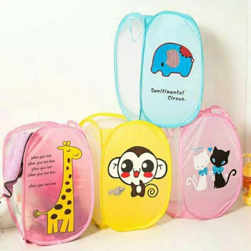 KERANJANG BAJU KARAKTER LIPAT/KERANJANG BAJU LIPAT/KERANJANG BAJU/KERANJANG PRAKTIS