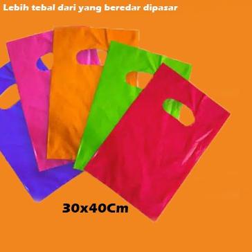 

➯ [Isi 100] Plastik Plong HD Plastik Warna Oval 30x40 Kantong Plastik Olshop tebal 50Micron Murah ❅