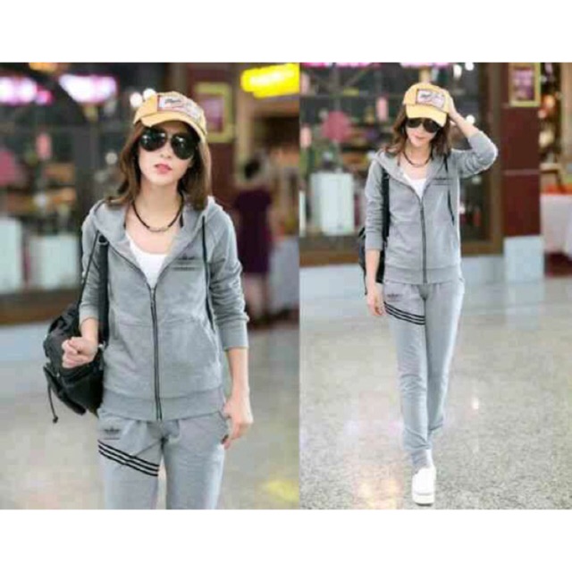 Setelan Jaket Celana Olahraga Babyterry Premium