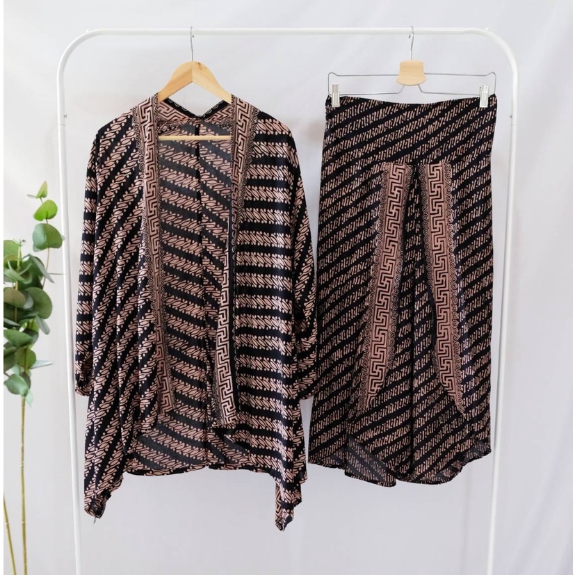 ONE SET OUTER BATIK KULOT BATIK SETELAN WANITA BATIK MODERN