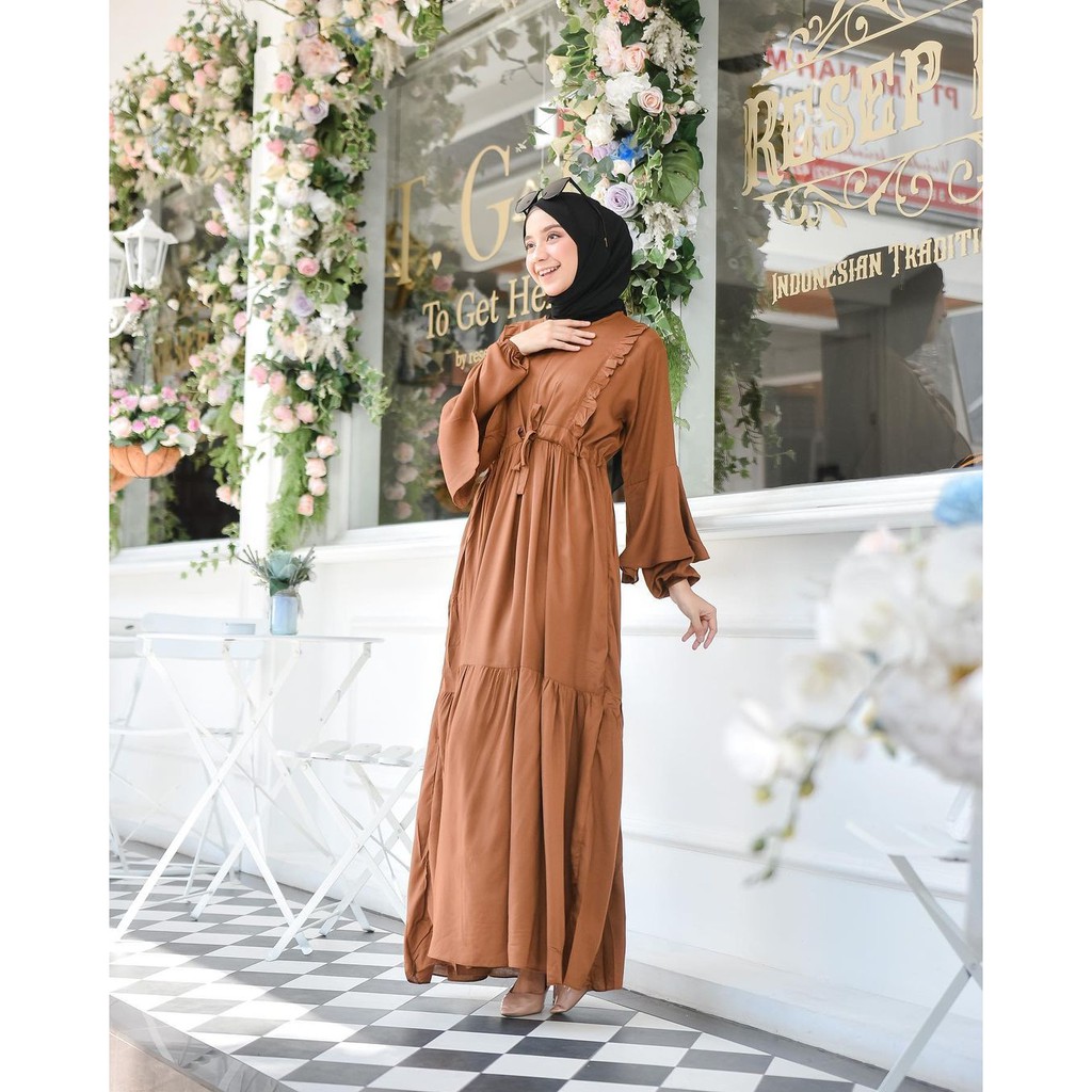 100% REALPICT wilsya dress terbaru // harga promo bahan katun rayon