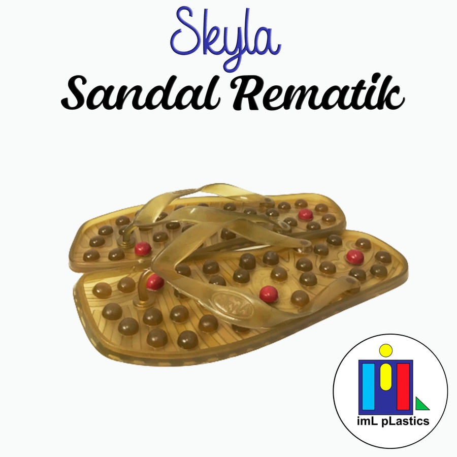 Sandal japit Refleksi sandal kesehatan REMATIK Kristal sandal