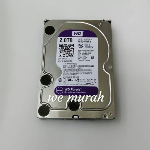 Hardisk wd Purple 2 TB 3.5HDD For CCTV &PS4