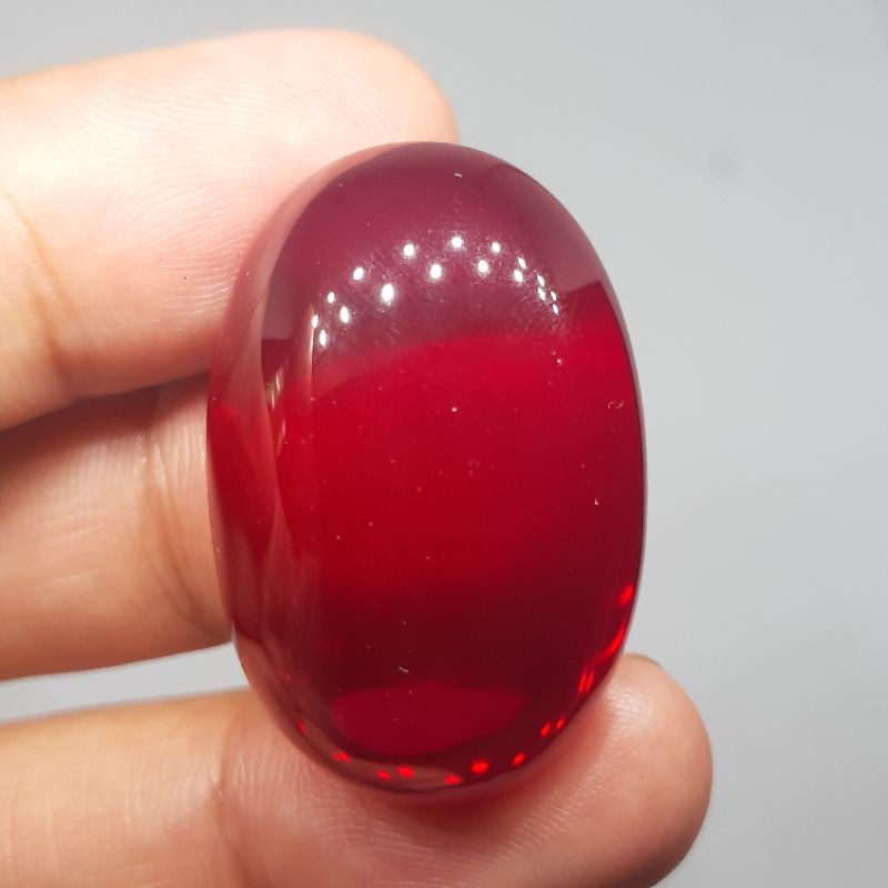 BATU PERMATA MERAH SIAM ROSE BANGKOK JUMBO SINTETIC