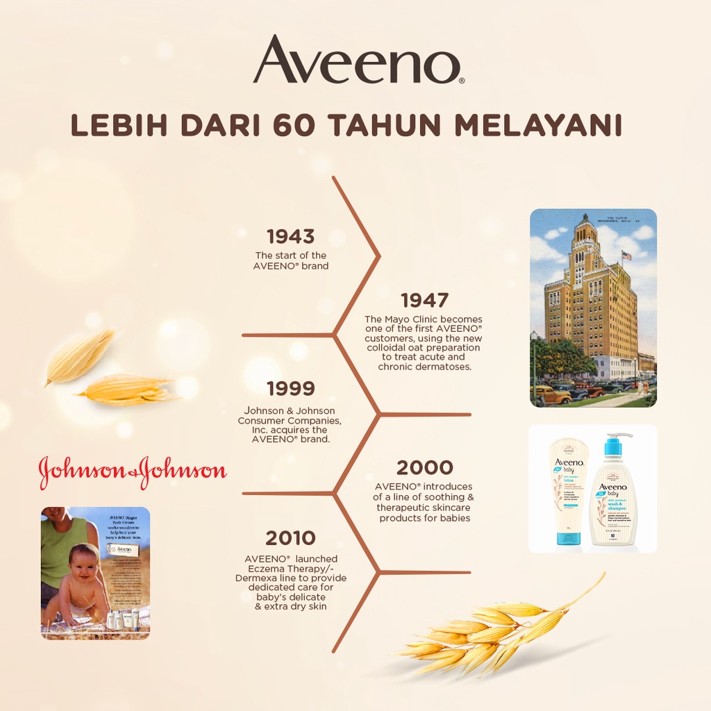 Aveeno Baby Daily Moisture Lotion - Losion Pelembab Bayi - 227g