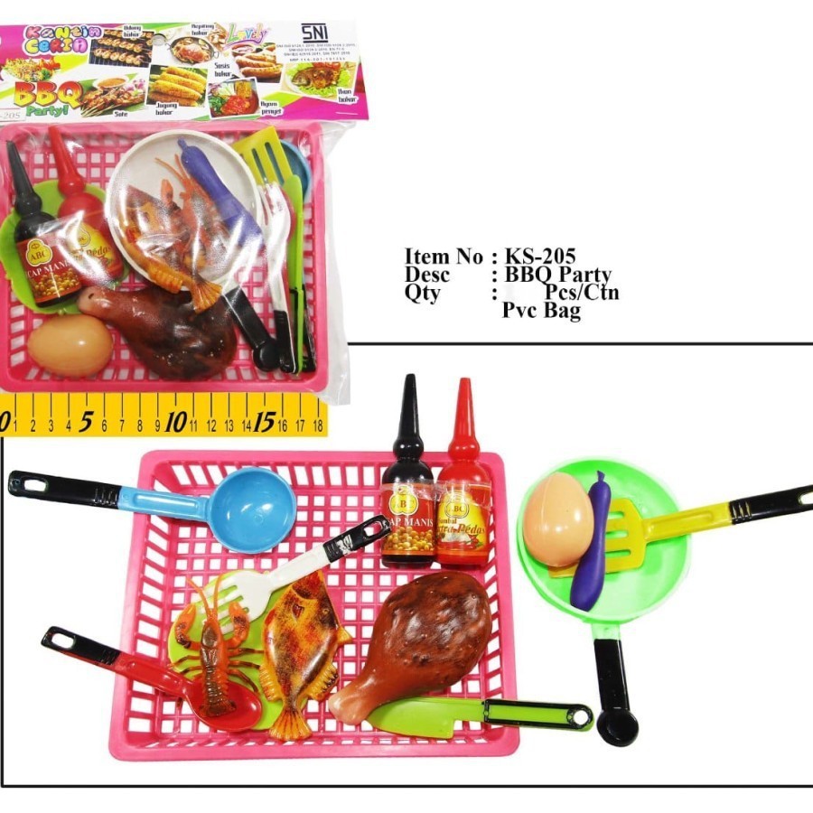 mwn.toys Mainan Anak Masak Masakan BBQ Party