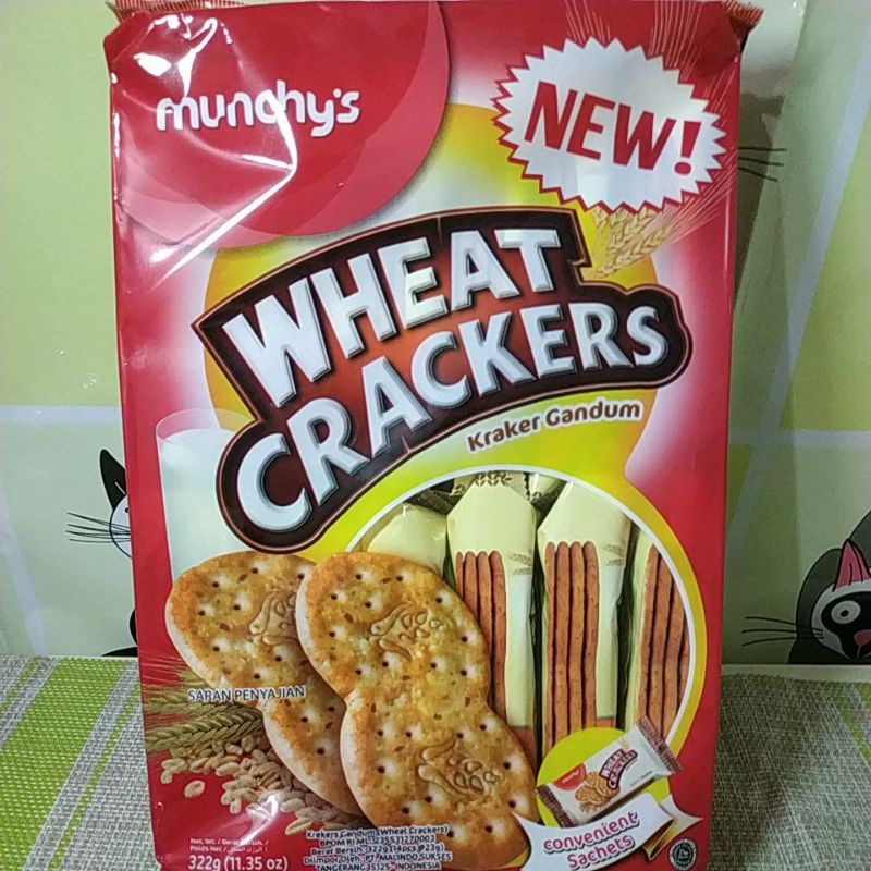 

HALAL BPOM ML MUNCHYS MUNCHY'S WHEAT CRACKERS 320 GR MALAYSIA