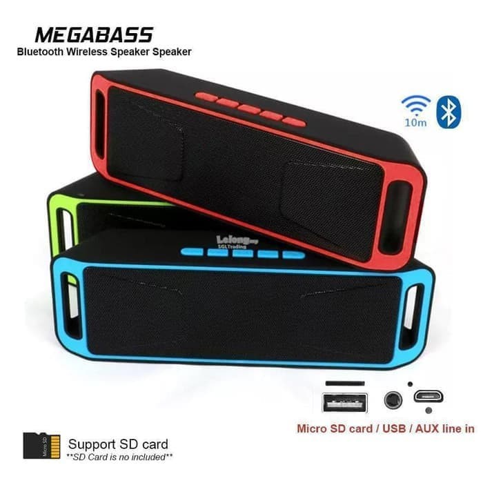 Speaker 208/211Bluetooth Speaker Bluetooth Wireless A2DP 208/211 Mega Bass