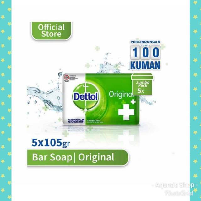 Sabun Batang DETTOL Bundle Besar 5 x 100gr