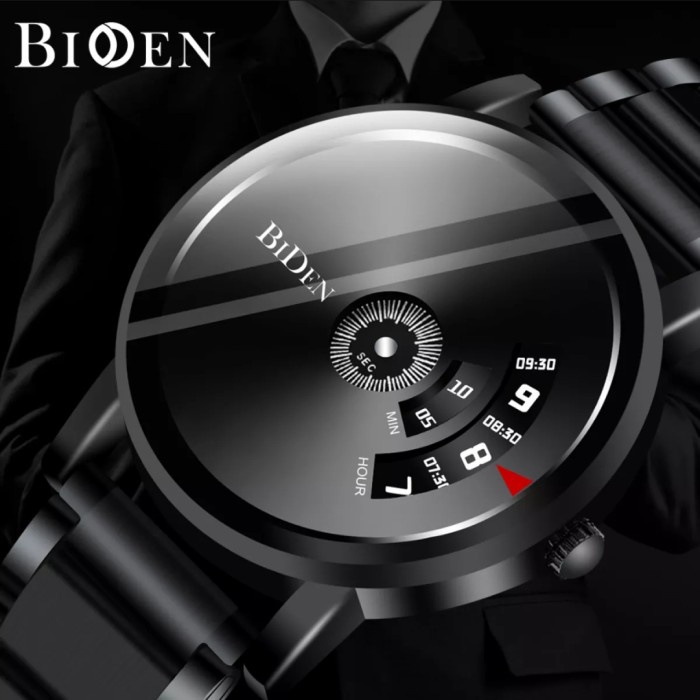 Jam Tangan Pria BIDEN YN.0606 Original Stainless steel