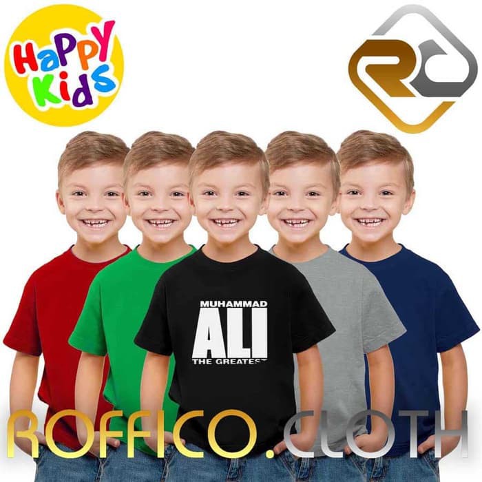 Tshirt Baju Kaos Anak Logo Muhammad Ali Tinju