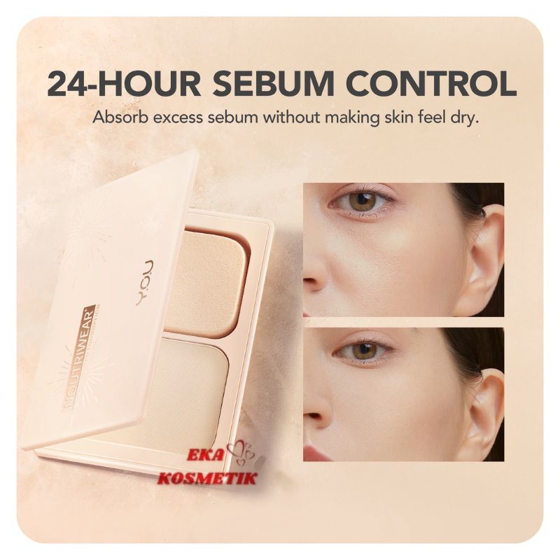 ❣️ EKA KOSMETIK ❣️ Y.O.U NOUTRIWEAR SILKY PRESSED FOUNDATION
#TermurahHanyaDiEkaKosmetikCirebon