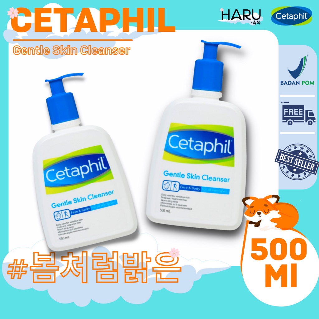 Original 500 Ml Cetaphil Gentle Skin Care Skinker Sekincare Sekincer Skincer Secincare Facial Face M