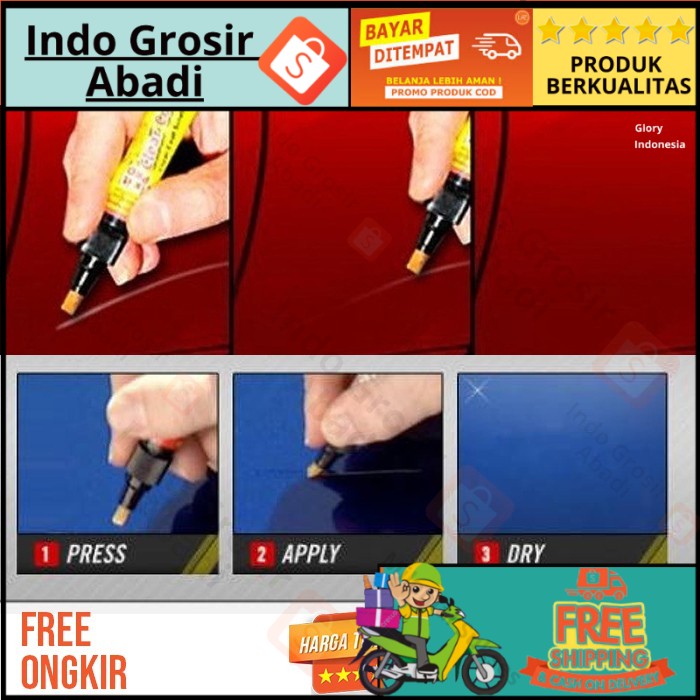 

PENGHILANG BARET MOBIL SPIDOL MULTI WARNA PEN ANTI STRATCH BODY REPAIR CAR CAT OLES COMPOUN KOMPON