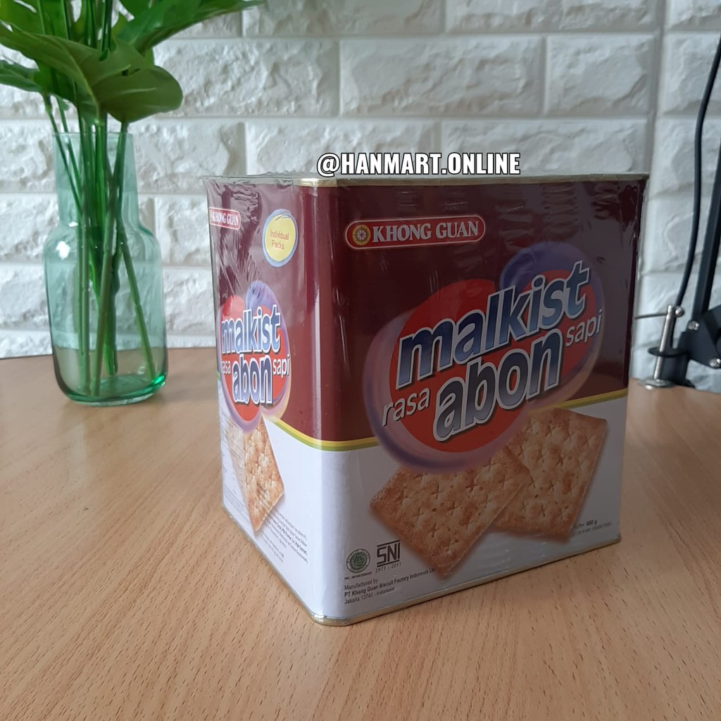 Khong Guan Malkist Abon Medium 800gr-Malkist Abon Kaleng-Biskuit Kaleng Enak-Biskuit