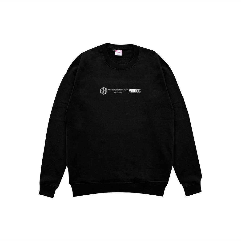 Maddog Infected - Crewneck - Ojan CN Black | Sweater Pria Wanita Unisex Hitam Distro ORIGINAL
