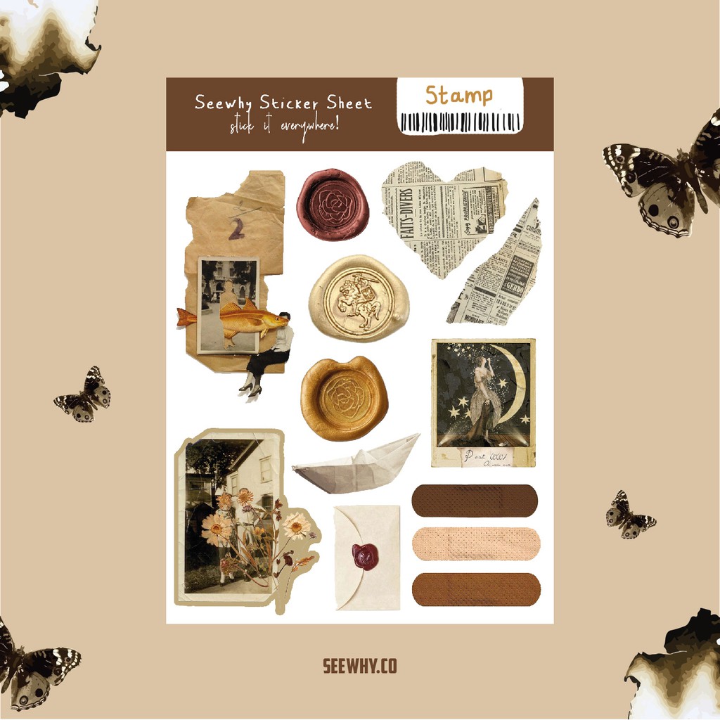 

Stamp sticker sheet (Mini pack A6)