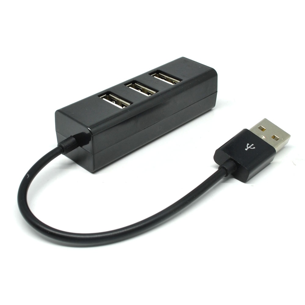 USB Hub Portable Mini 4 Port - Black