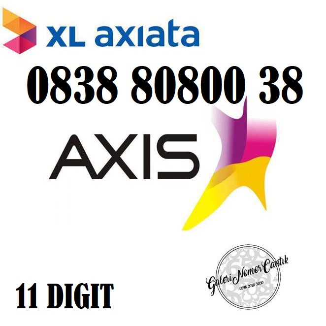 Kartu Perdana Nomer cantik Axis axiata 4G ready 11 DIGIT MINIMALIS 0186