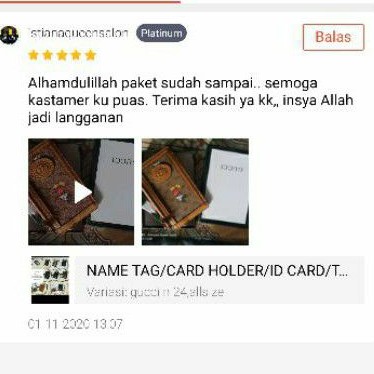 

NAME TAG/CARD HOLDER/ID CARD/TEMPAT TANDA PENGENAL
