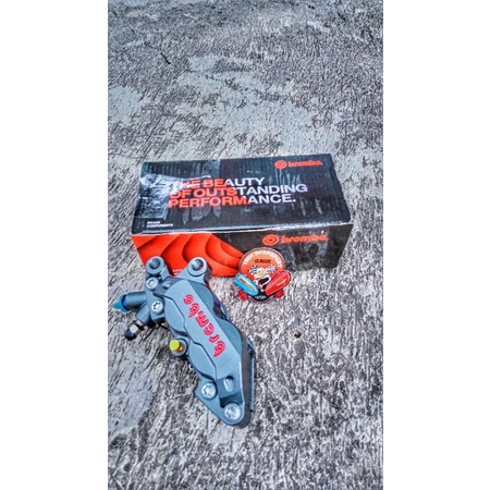 kaliper Brembo axial 4p grey kaliper depan Brembo 4p axial import