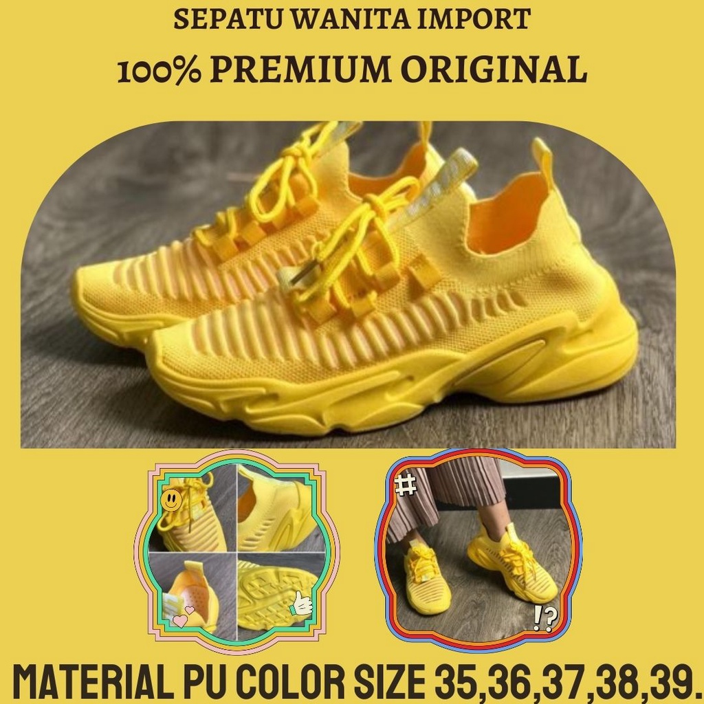 JSSB100 sepatu sneaker sneakers snekers sneker sport olahraga kulit tali wanita perempuan cewek cewe