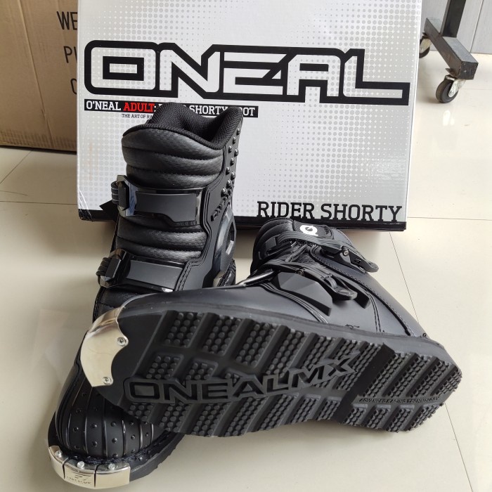 Sepatu Oneal Rider Shorty Sepatu Trail Pendek Sepatu Touring Oneal - Hitam 42 Berkualitas