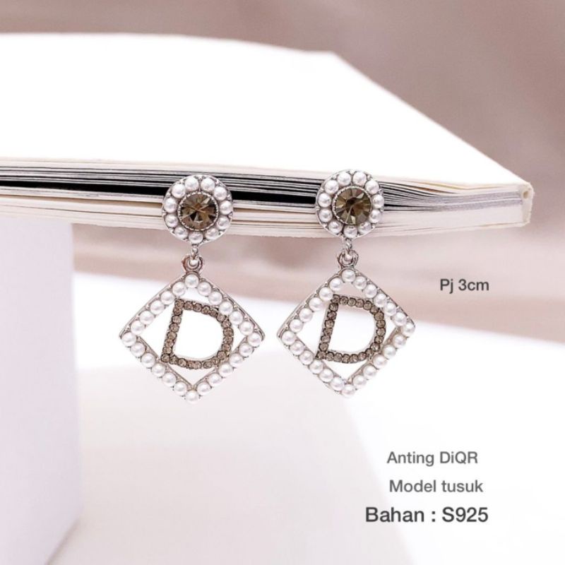 Anting Silver925 Perak Mata Kilau anting silver Anti Karat anti alergi berlian kilap AN401
