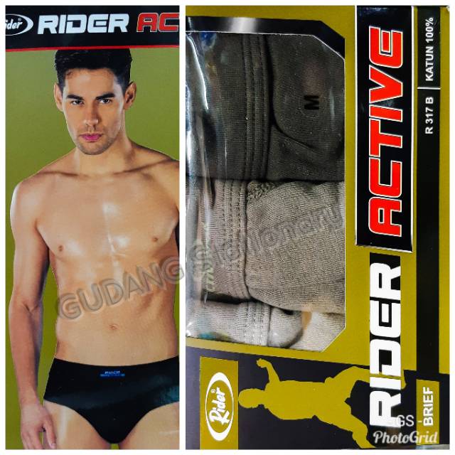 RIDER Active CD Pria R317B [ isi 3 pcs ]