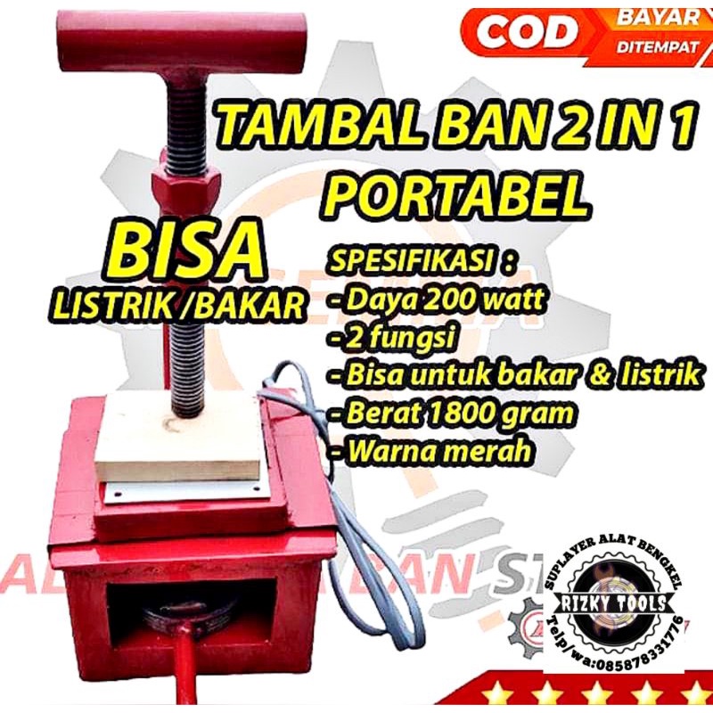 TAMBAL BAN LISTRIK TAMBAL BAN MOTOR GRATIS KUNCI PENTIL