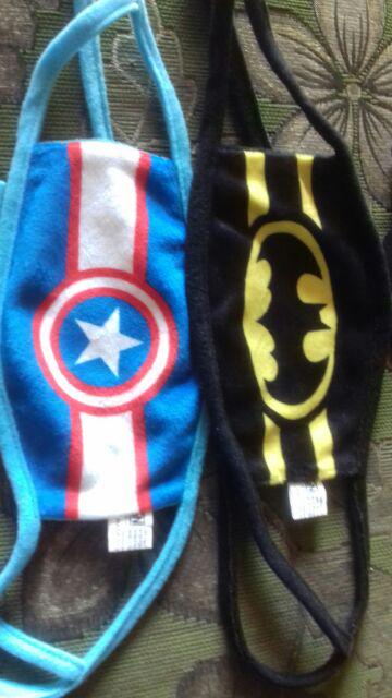 Masker Anak Superhero (batman,spiderman,captain Amerika)