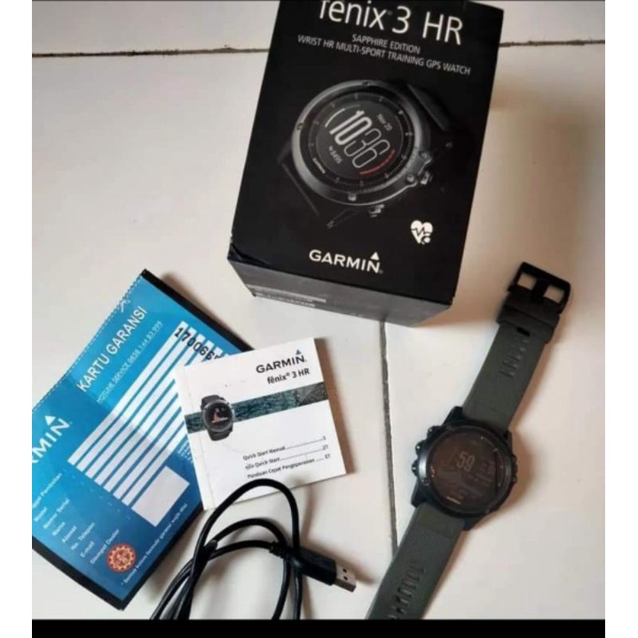 Jual Jam Garmin Fenix 3 HR Original Second Jam Outdoor Original