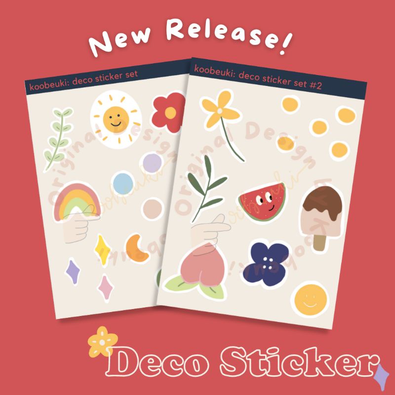 

Deco Sticker Set Vinyl Kiss Cut