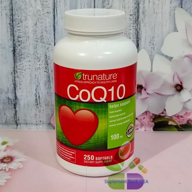 Trunature Coq10 100mg 250 softgel vitamin jantung Co Q10 Coq 10 100 mg Lc