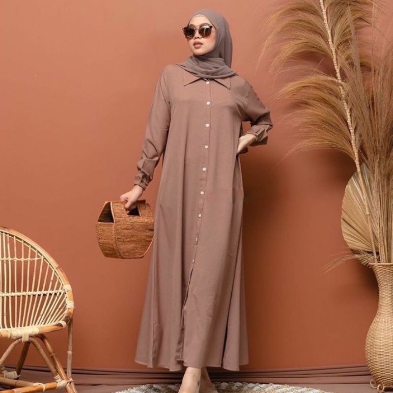 Nidia dress pakaian wanita fashion muslim