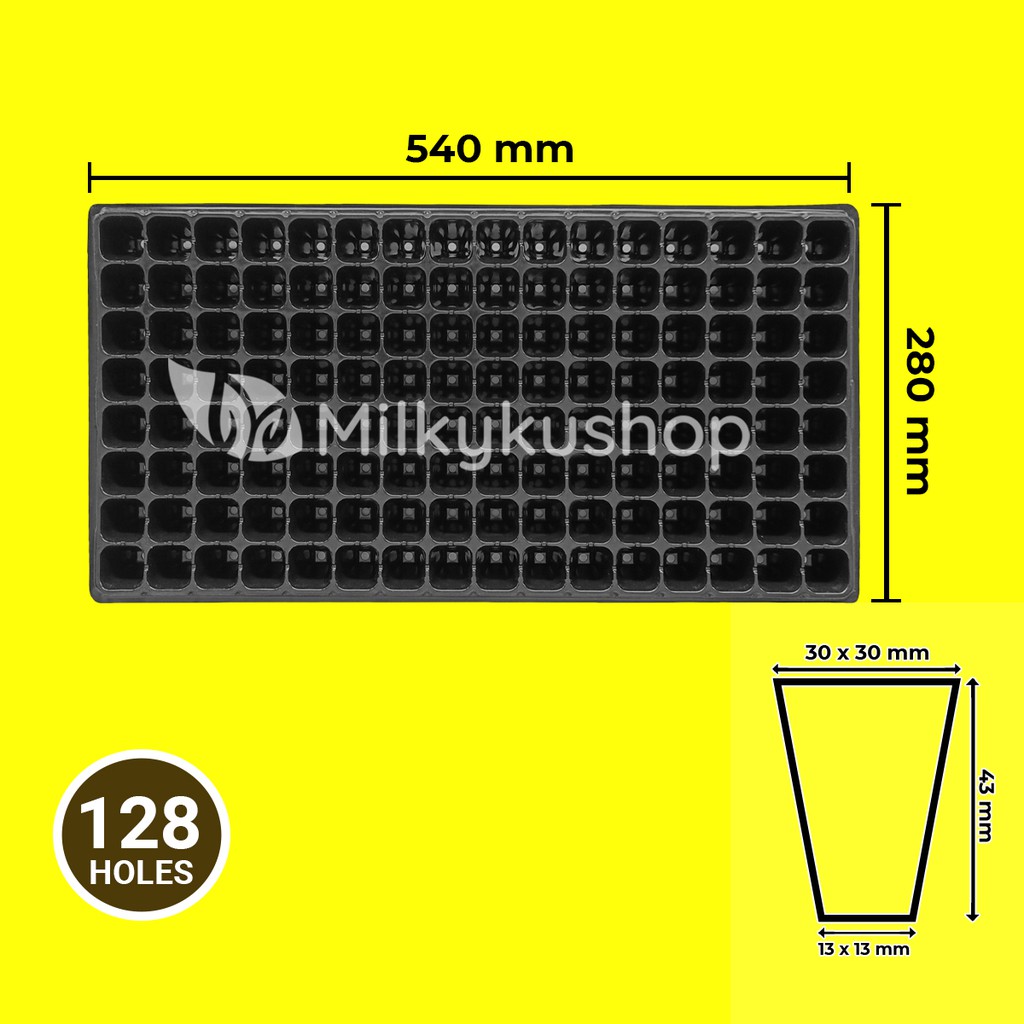 TRAY SEMAI 128 LUBANG BENIH BIBIT SEEDLING TRAY