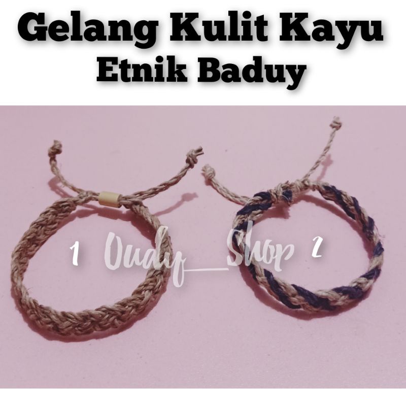 Gelang Siluk Kepang Jejeut Dari Kulit Kayu Tereub Etnik Baduy