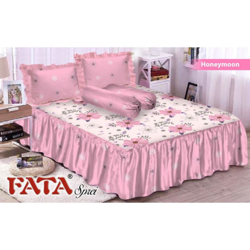 Sprei Rumbai - Fata Sprei Rumbai Motif Honeymoon Ukuran 180x200 & 160x200