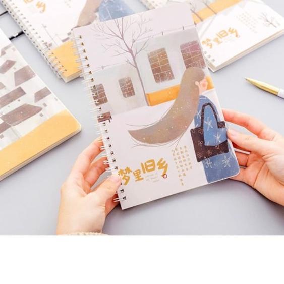 

✭ Buku Tulis Spiral A5 Rusa, Ikan Paus, Simple Colour - Ikan Paus ♥