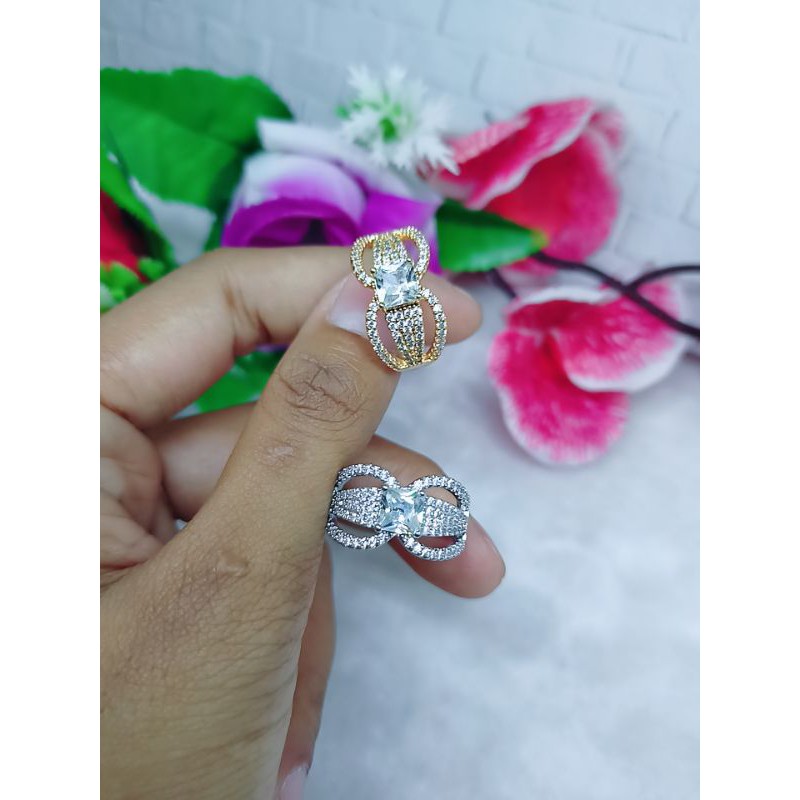 cincin permata replika lapis emas 18k type:(i026-i029)