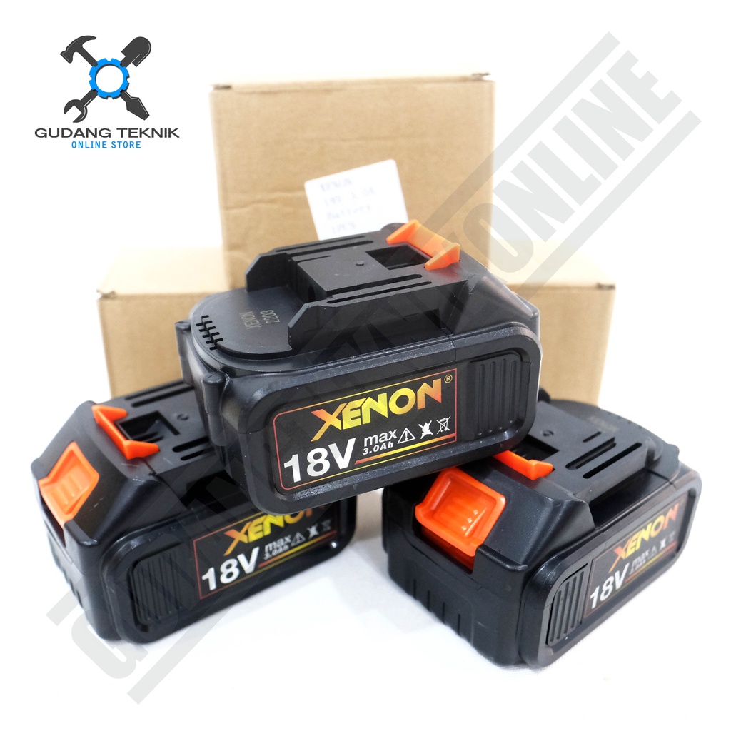 BATERAI Impact Wrench 18V XENON 1.5Ah 3Ah Cordless / BATTERY Batery Impect Impek 1.5A 3A XENON