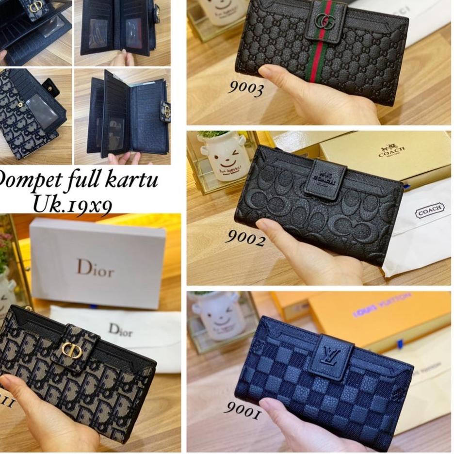 Tren Kekinian.. DOMPET COACH EMBOSS ( KUALITAS PREMIUM ) ADA BOX DOMPET LIDAH PANJANG IMPOR CV L1