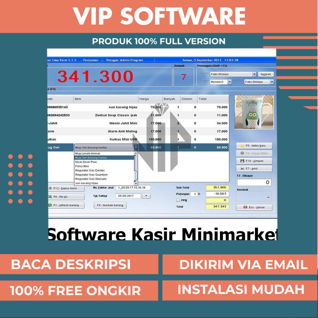 Jual Software Kasir Minimarket Swalayan Toko Murah Terbaru Ipos